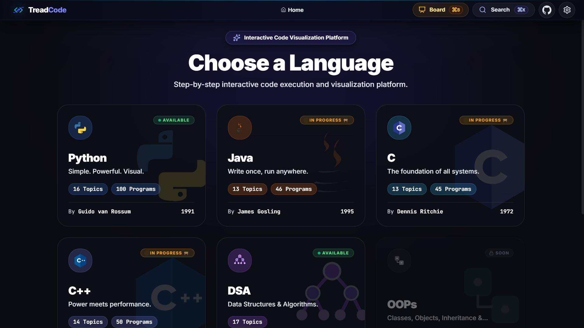 Stages & Topic Selection
